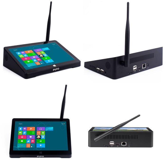 TOZO PIPO X9 64GB Mini Computer 8.9" 1920x1200 PC TV Box Desktop Intel Z3736F Quad Core Windows10 Android 4.4... N5