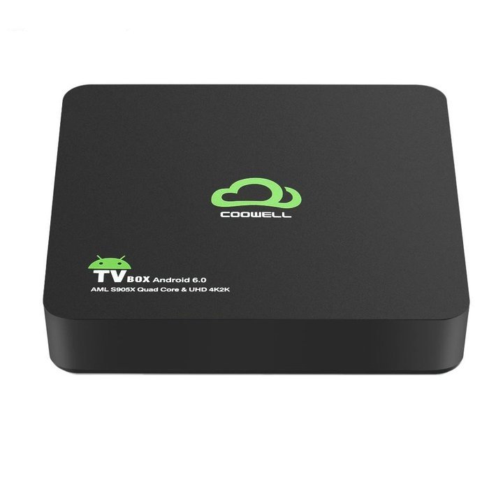 Vipwind COOWELL V2 Smart Android 6.0 TV Box Amlogic S905X Quad-Core 2GB 16GB KODI XBMC H.265 4K 2.4G&5G WiFi BT... N2