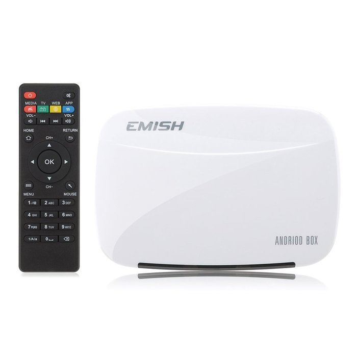 Vipwind EMISH X700 Mini White HD 1080P Android 4.4 TV Box Smart Media Player Quad-Core 1G / 8G XBMC DLNA Wi-Fi...