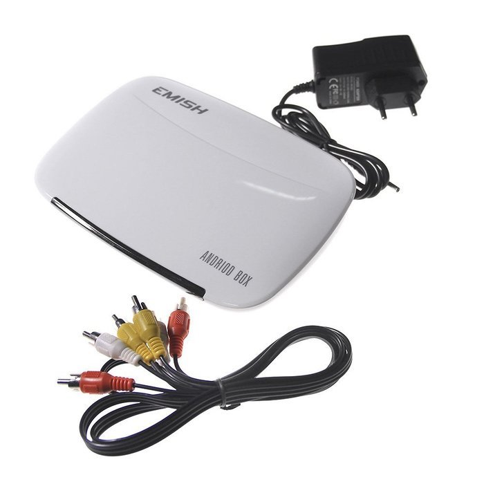 Vipwind EMISH X700 Mini White HD 1080P Android 4.4 TV Box Smart Media Player Quad-Core 1G / 8G XBMC DLNA Wi-Fi... N5