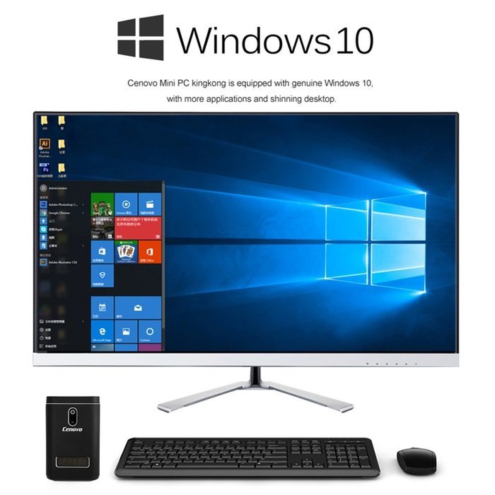 Docooler Cenovo kingkong Smart TV Box Windows 10 Mini PC Intel Cherry Z8300 Quad Core 4GB / 64GB 4K 2K 2.4G /... N3