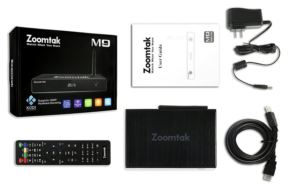 Android 5.1 TV BOX Zoomtak M9 Amlogic S905 Quad Core 1GB 8GB Kodi 16.1 Dual Band AC WiFi Bluetooth 4.0 Gigabit... N5