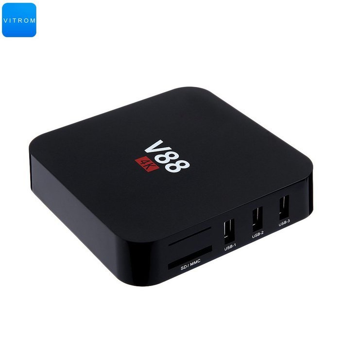 V88 Amlogic S905 Quad Core HD TV BOX Android 5.1 4K TV Player 1GB/ 8GB S905 3D media player HDMI2.0 WiFi Full... N7