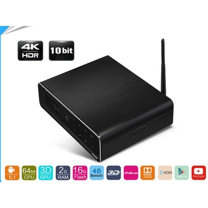 [BoLv ] HiMedia Q10 PRO Media Player Android 5.1 Smart TV Box 4K Ultra HD Audio H.265 KODI Media Center HDMI 2.0...