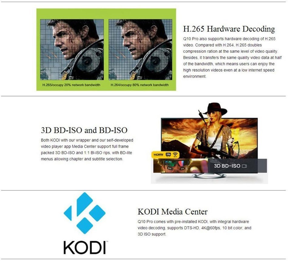 [BoLv ] HiMedia Q10 PRO Media Player Android 5.1 Smart TV Box 4K Ultra HD Audio H.265 KODI Media Center HDMI 2.0... N4