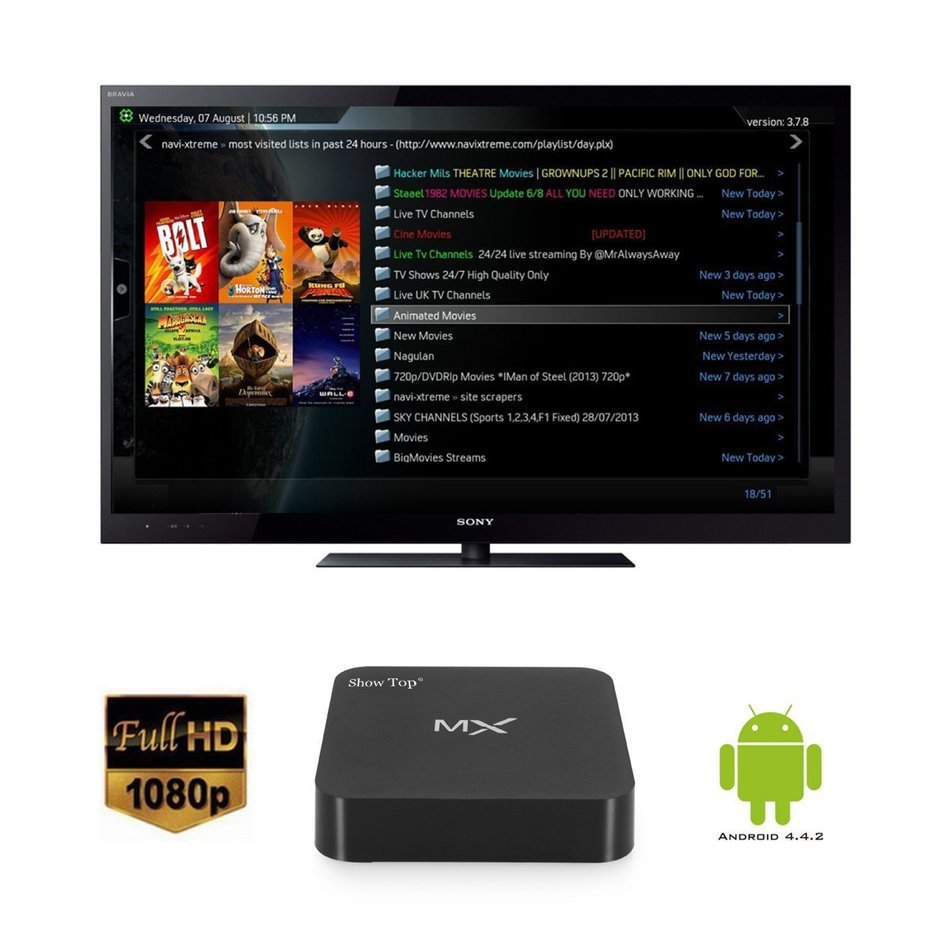 ShowTop&reg; MX Android 4.2 Jelly Bean Dual Core XBMC Streaming Mini HTPC TV Box Player 1G/8G N2