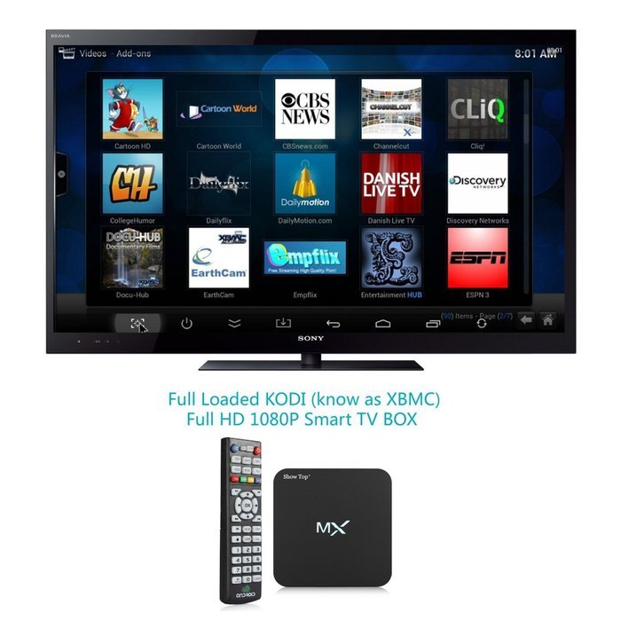 ShowTop&reg; MX Android 4.2 Jelly Bean Dual Core XBMC Streaming Mini HTPC TV Box Player 1G/8G N3