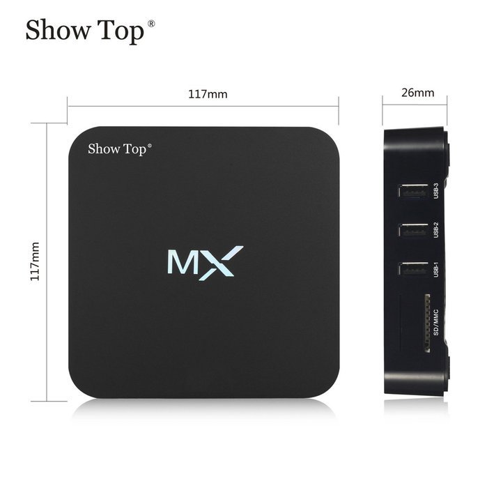 ShowTop&reg; MX Android 4.2 Jelly Bean Dual Core XBMC Streaming Mini HTPC TV Box Player 1G/8G N6