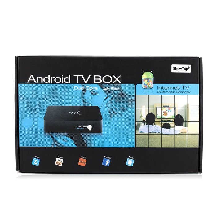 ShowTop&reg; MX Android 4.2 Jelly Bean Dual Core XBMC Streaming Mini HTPC TV Box Player 1G/8G N7