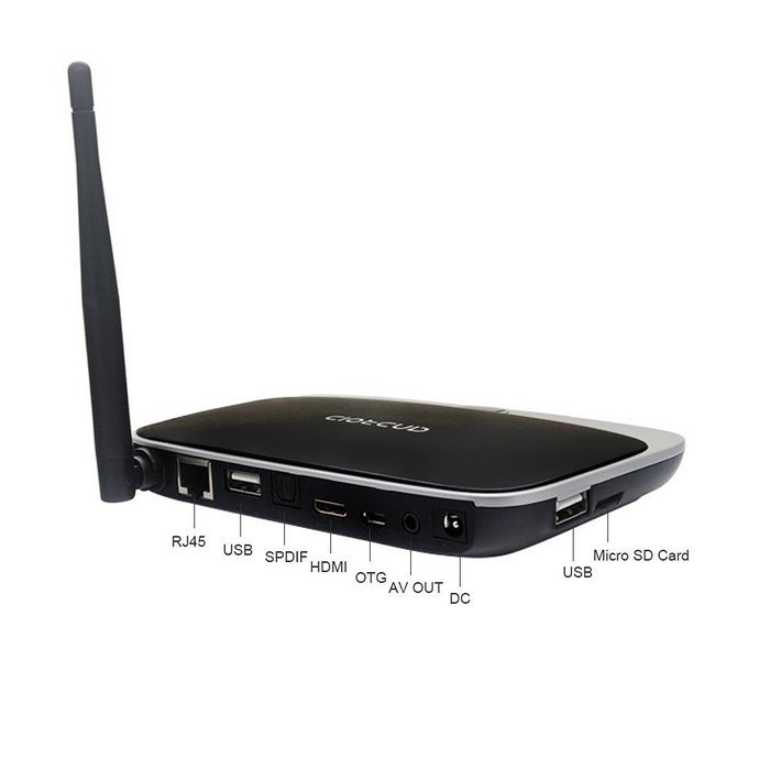 Evangel Android 4.4 Smart TV Box CS918 2GB/16GB Quad Core RK3128 HDMI 1080P Fully Loaded Kodi 16.0 (XBMC) OTT... N3