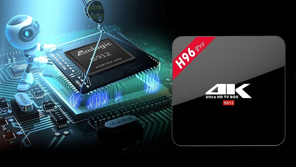 9Tong H96 PRO Amlogic S912 Octa core ARM Cortex-A53 2G/16G Android 6.0 TV Box WiFi bt4.0 2.4G/5.8G H.265 4K Player N4