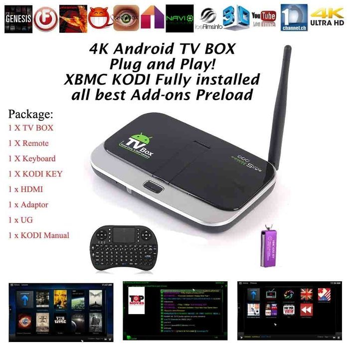 Kukele Fully Unlocked 2G/16G 5.0MP Webcam Camera CS918S XBMC KODI Loaded [Quad Core/4k/KODI KEY & Instruction]...