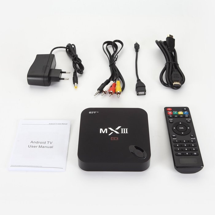 GJTMXIII Android 4.4.2 Smart TV Box Media Player Ultra HD 4K Amlogic S802 2.0Ghz Quad Core A9 CPU Powerful ARM... N7
