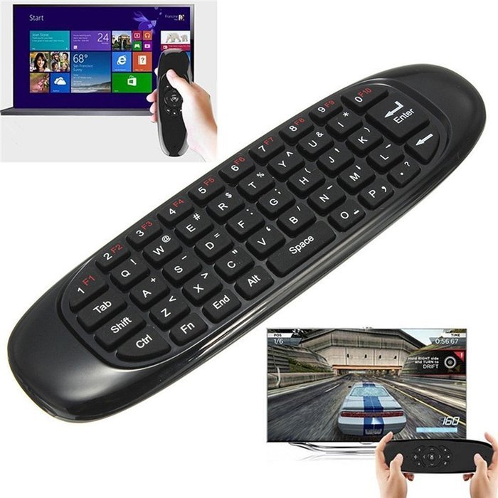 Fly Mini Mouse Keyboard, Megadream 2.4G Wireless 3-Gyro 3-Gsensor 4 in 1 with Mouse +Keyboard +Learning Infrared... N18