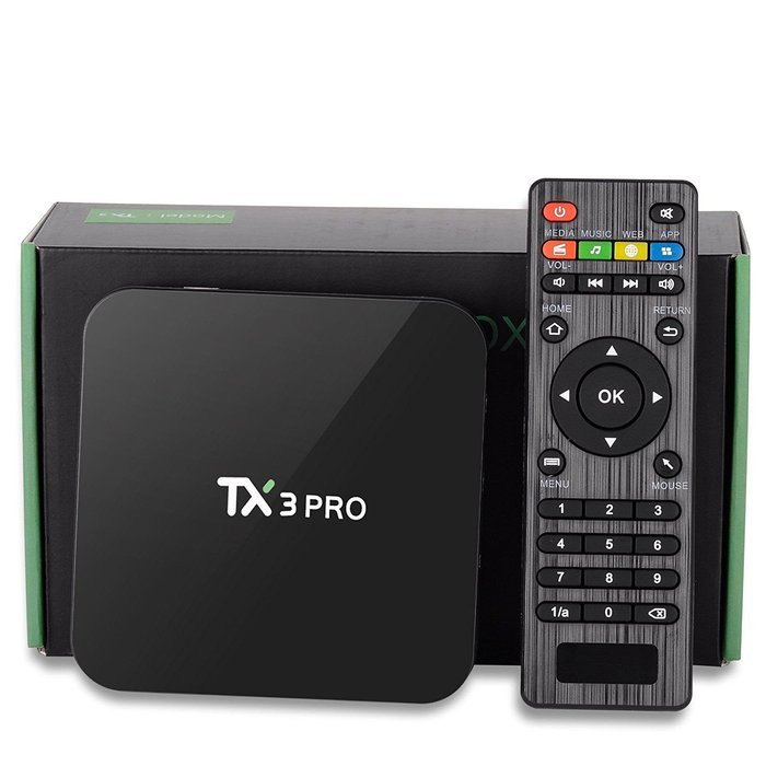 [2016 New Arrival] BJourneys TX3 PRO Android TV Streaming Media Player Amlogic S905X Quad Core KODI 16.1 Ready... N4