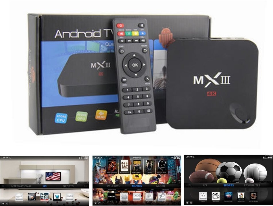 MX III Android 4.4 MX3 TV Box Amlogic S802 Quad Core XBMC 1G/8G 4K Fullly Rooted - 3D-HD Blu-ray Streaming Media...