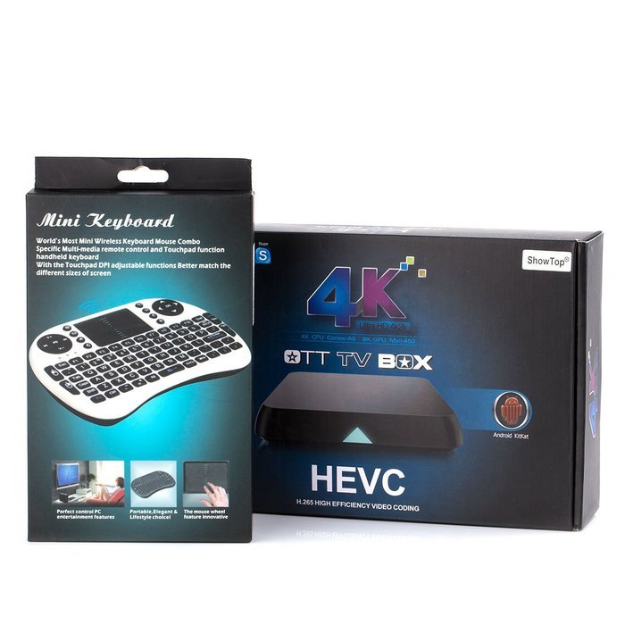 ShowTop&reg; M8S TV BOX 2G/8G S812 Quad/Octo Core XBMC Android 4.4 4K Smart HTPC With Mini I8 Air Mouse Keyboard N6