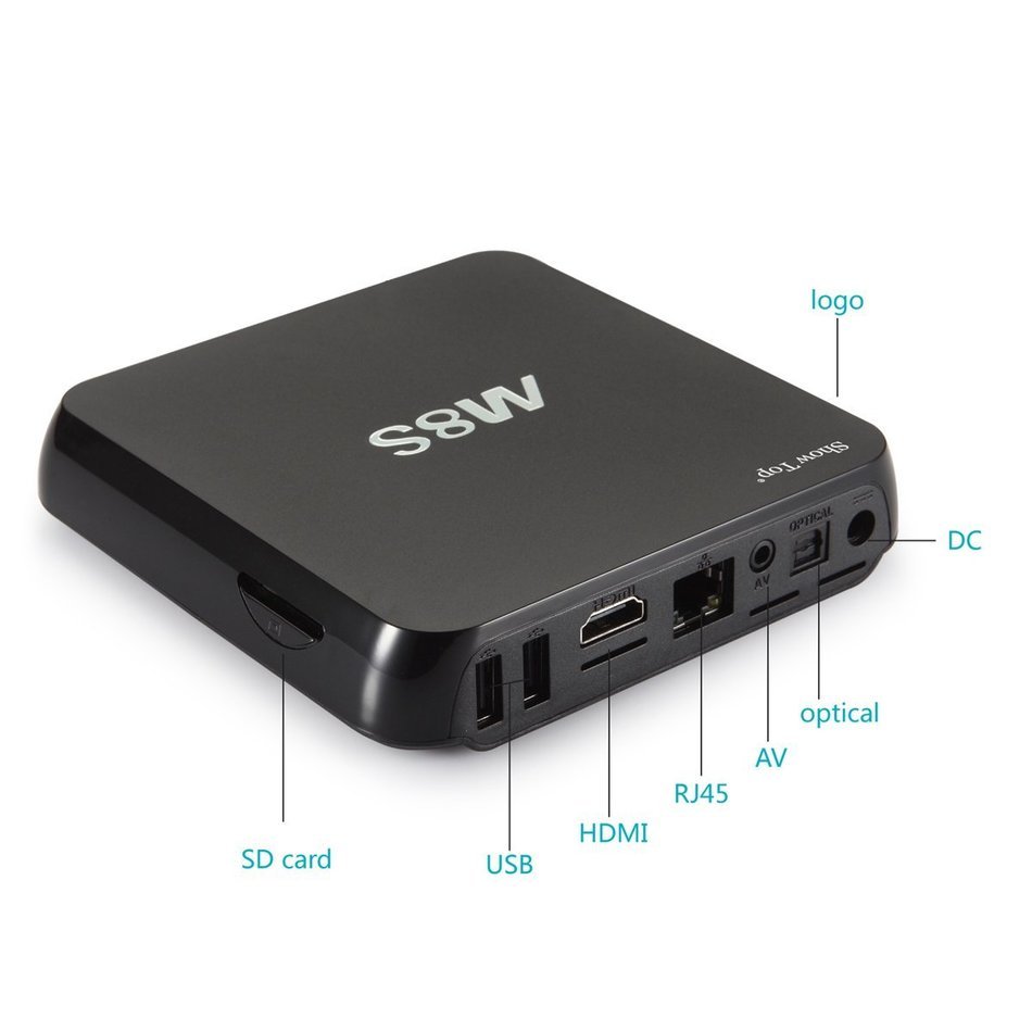 ShowTop&reg; M8S TV BOX 2G/8G S812 Quad/Octo Core XBMC Android 4.4 4K Smart HTPC With Mini I8 Air Mouse Keyboard N9
