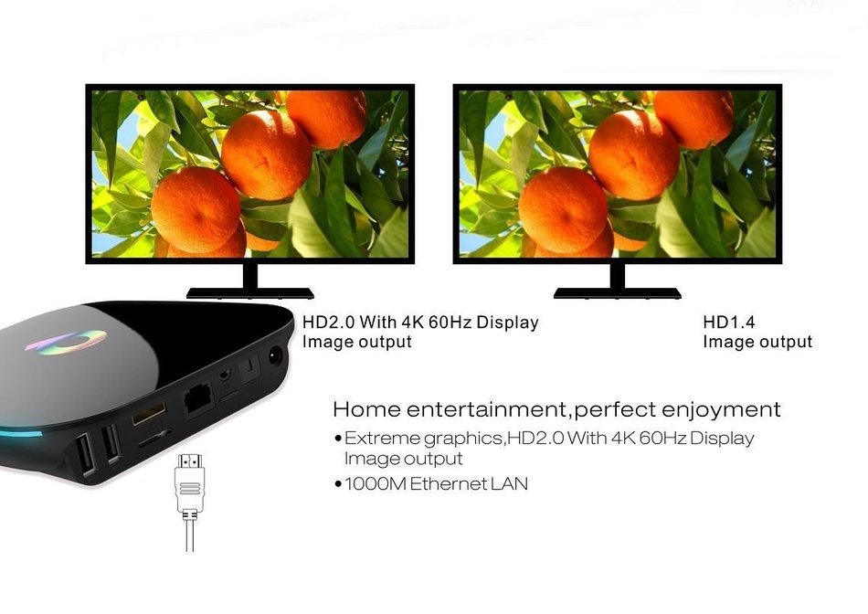 BIGFOX Q Box Google Android 5.1 Tv Box TV Media Streamer with Fully Loaded Rooted Unlocked Streaming Media Player... N6
