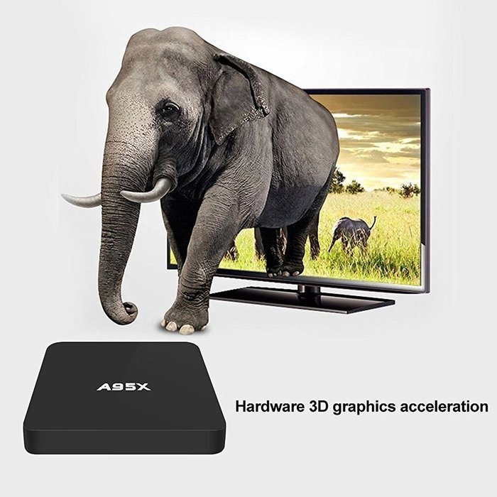 Mini TV Box, CEStore A95X HDMI 2.0 4k HD Streaming Media TV box w/ Amlogic S905 Quad Core Cortex A53 2.0GHz 64bit... N6