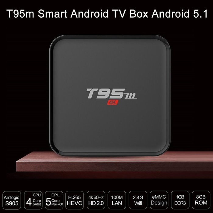 Vipwind Android TV Box T95M 1GB/8GB 2.4G WiFi Amlogic S905X Android 6.0 TV Box Quad-Core 64 Bit XBMC UHD 4K Mini... N5