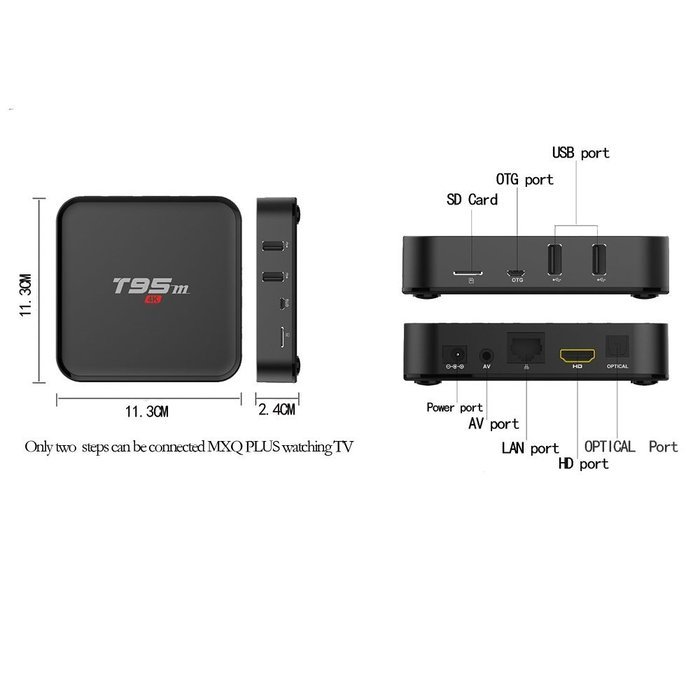 Azpen Android TV Box Amlogic S905 Quad Core 2.0 GHz 1G/8G XBMC KODI Media WIFI TV Box Full Loaded 4K Streaming... N6