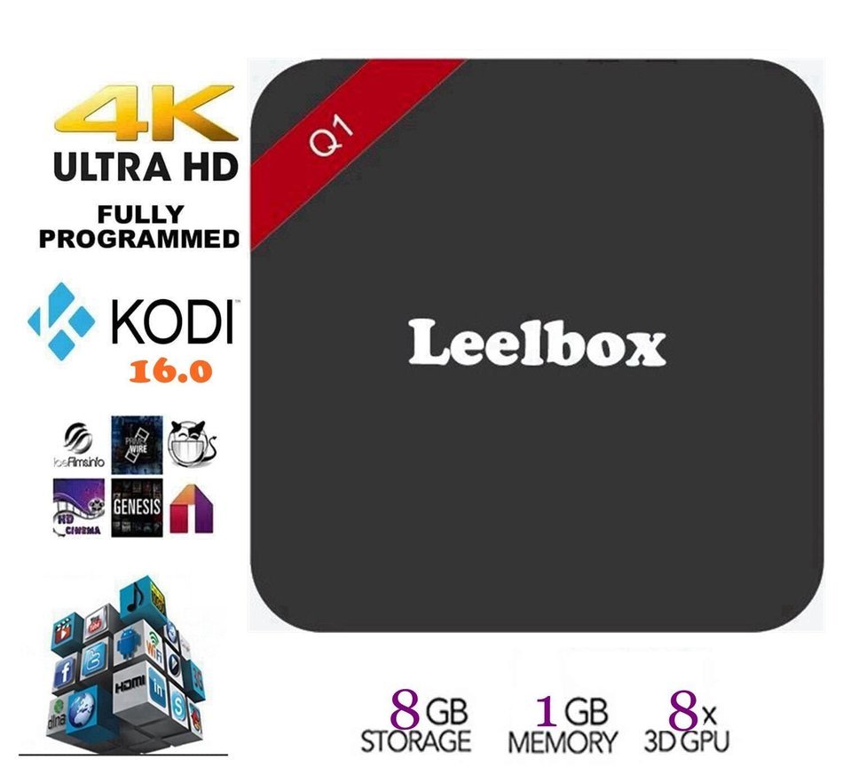 LeeIbox Q1 4K Android TV Box (1G/8G RK3229 Quad-core Cortex A7 1.5GHz Mini PC Miracast)