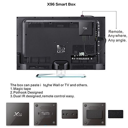 X96 Android 6.0 4K HD TV Box Powered by Amlogic S905 64Bit Quad Core 2.0GHz 1G/8G Kodi 16.1 Pre installed Streaming... N7