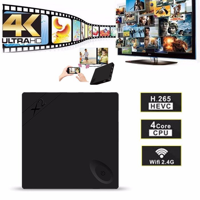 ELEGIANT X2 H3 Quad Core 1GB/8GB 4K 1080P Support Wifi Android 4.4 Mini Smart Android TV Box Mini Smart PC N2