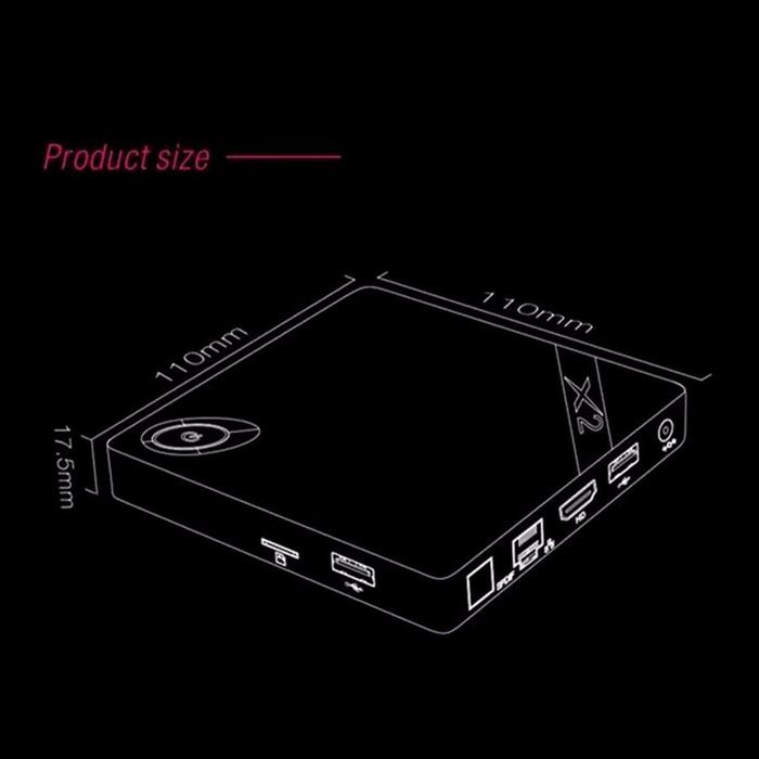 ELEGIANT X2 H3 Quad Core 1GB/8GB 4K 1080P Support Wifi Android 4.4 Mini Smart Android TV Box Mini Smart PC N4