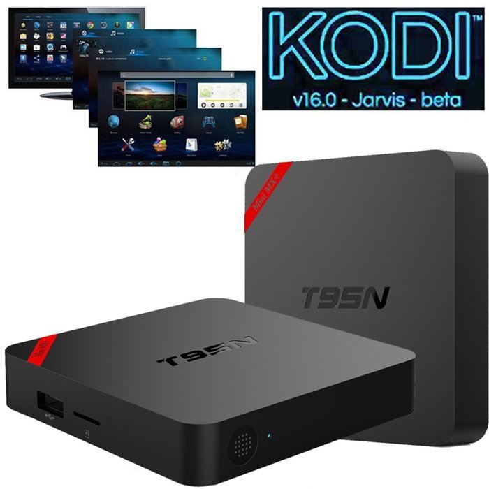 Apltch&reg; New T95N Mini MX+ Amlogic S905 Kodi 16.0 Android 5.1 Quad Core TV Box,1GB+8GB,XBMC KODI Fully Loaded,4K...