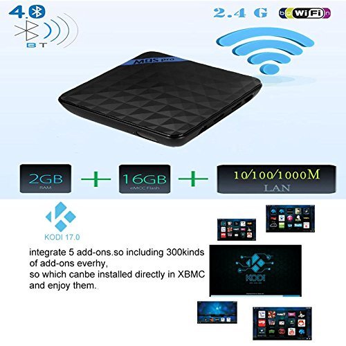 Phoneix 3 M9S Pro Android TV Box S905 Quad core 2GB/16GB Android 5.1 KODI 16.0 WiFi BT 4.0 4K HD 1000Mbps LAN N3