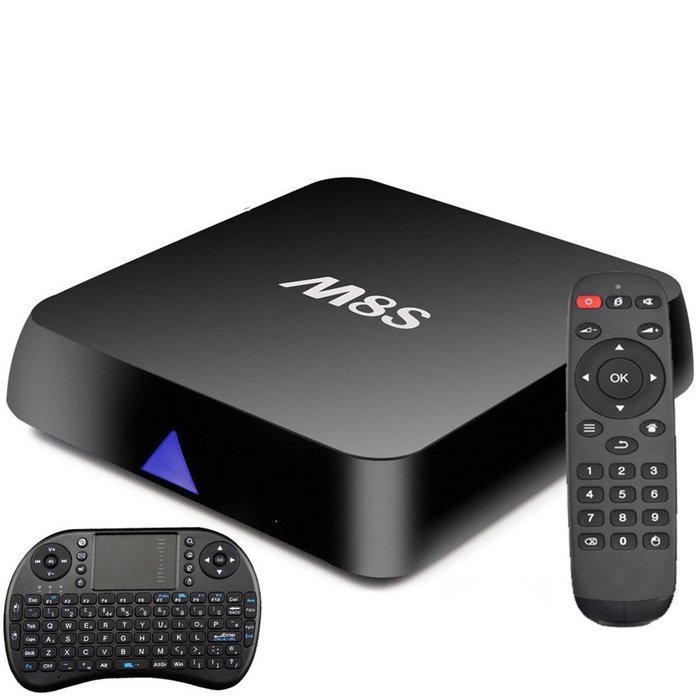 M8S Quad Core TV Box Android4.4 Smart XBMC Fully Loaded + Wireless Keyboard