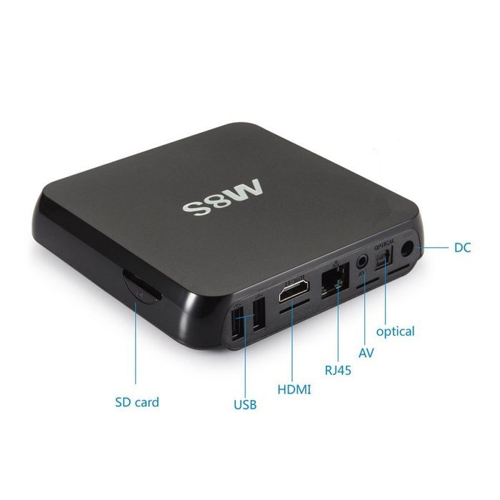 M8S Quad Core TV Box Android4.4 Smart XBMC Fully Loaded + Wireless Keyboard N5