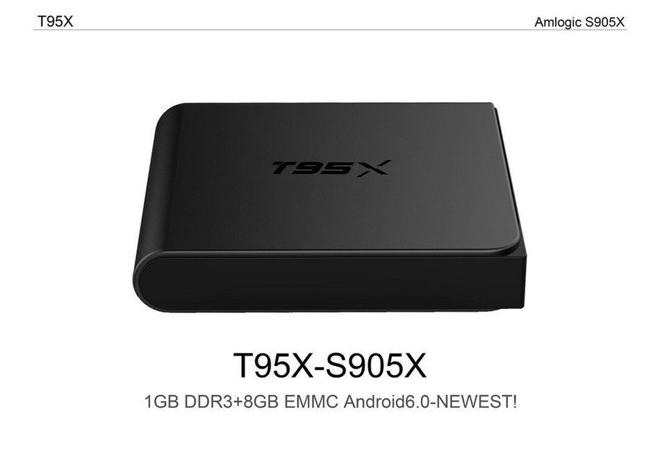 Smart Android 6.0 TV Box Amlogic S905X Quad Core Kodi 4K HD Streaming Media Player with Wifi 1G RAM 8G ROM N6