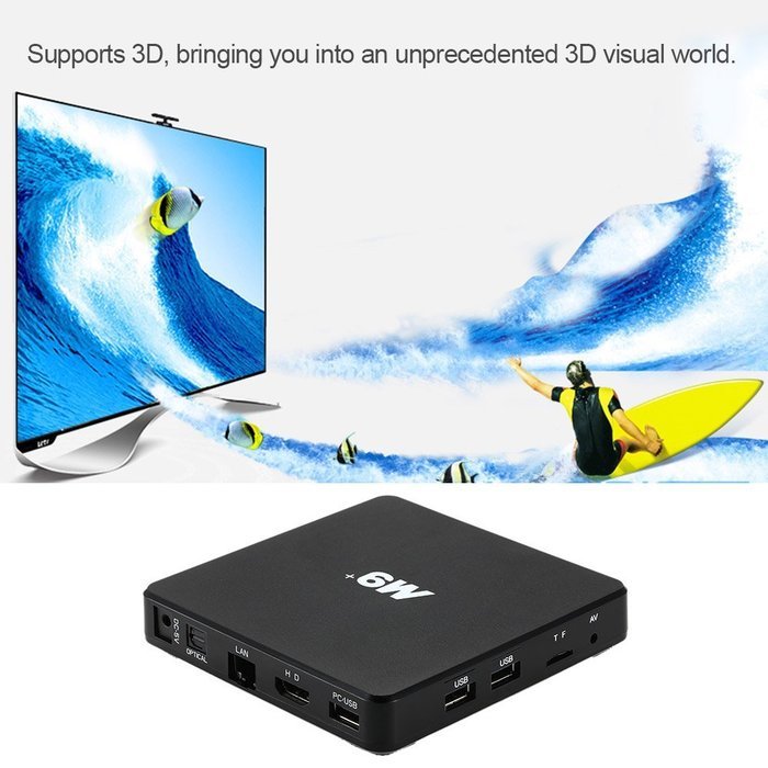 Vipwind M9+ Android 5.1 TV Box Amlogic S905 Quad Core 64bit 1G/8G KODI XBMC UHD 4K 3D LAN WiFi DLNA Airplay Miracast... N6
