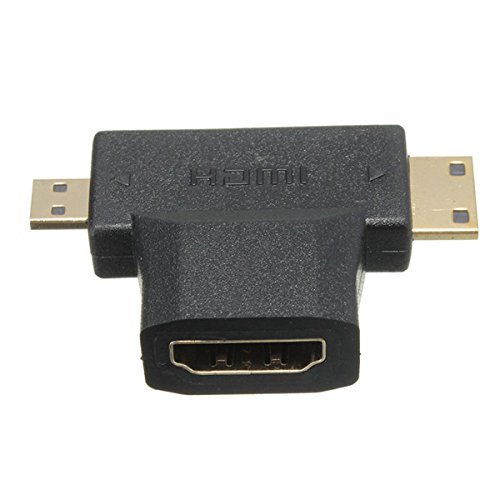 BephaMart 1.5M 3 In 1 1080P HDTV A to A Cable With Micro HDMI Male to HDMI Female Adapter N3
