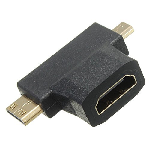 BephaMart 1.5M 3 In 1 1080P HDTV A to A Cable With Micro HDMI Male to HDMI Female Adapter N4