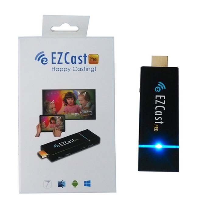 EZCast Pro Dongle Miracast/Airplay/DLNA Supports 4 to 1 Split Screens. (Black) N4