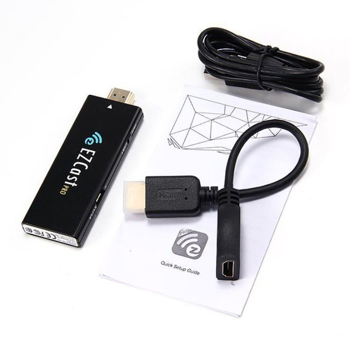 EZCast Pro Dongle Miracast/Airplay/DLNA Supports 4 to 1 Split Screens. (Black) N5