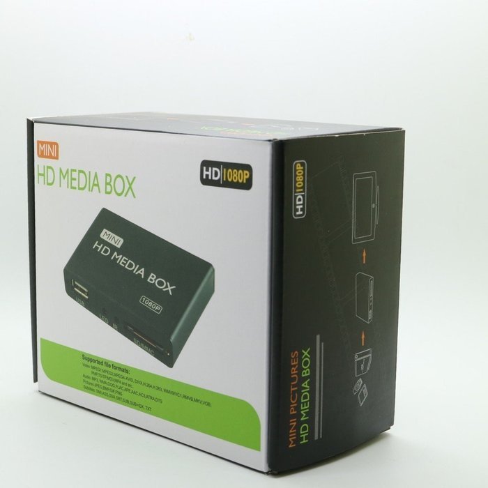 Sheng Tang Mini HD Media Box 1080P Full HD Media Player Supports MKV/RM-SD/USB/SDHC/MMC HDD-HDMI(BOXCHIP F10) N2