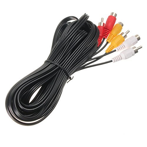 BephaMart 5m 3 RCA Male to Female Plug Splitter Audio Video AV Adapter Extension Cable DVD N5