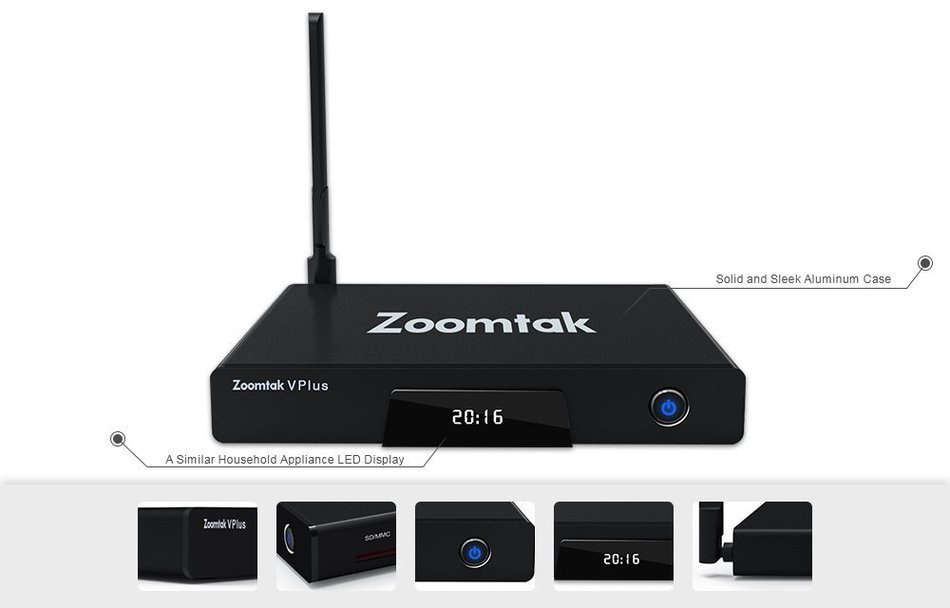 ZOOMTAK V PLUS S912 OCTA CORE ANDROID 6.0 MARSHMALLOW DUAL WI FI(2.4/5.0GHZ) KODI 2GB/16GB MEDIA STREAMING BOX... N3