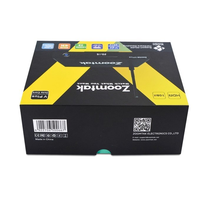 ZOOMTAK V PLUS S912 OCTA CORE ANDROID 6.0 MARSHMALLOW DUAL WI FI(2.4/5.0GHZ) KODI 2GB/16GB MEDIA STREAMING BOX... N5