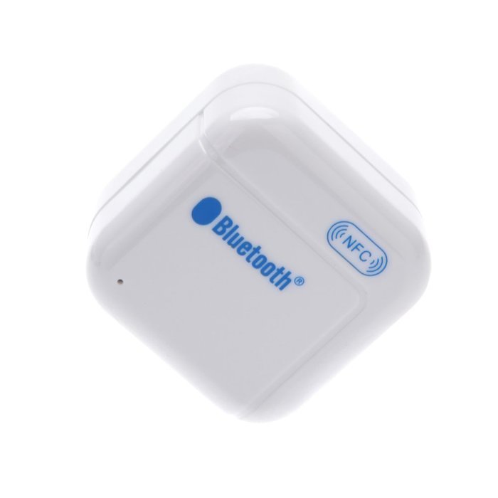 Andoer H-266 3.5mm USB NFC Wireless Bluetooth Stereo Audio Music Receiver Adapter White N4