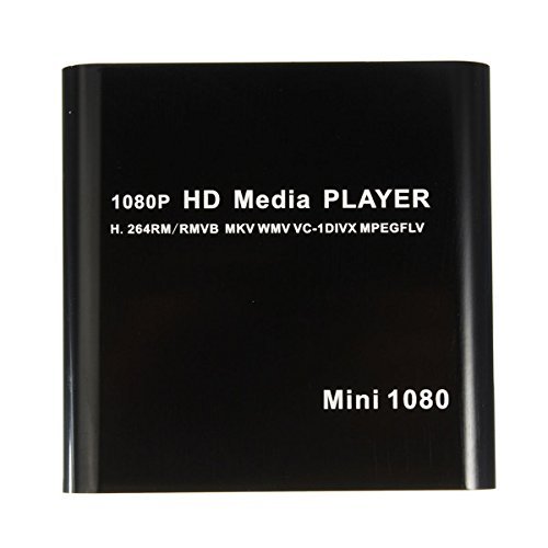 ANDROSET 1080P Mini HDD Media Player MKV/H.264/RMVB Full HD With Card Reader N3