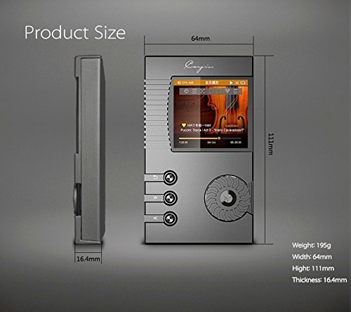 Cayin N5 High Resolution Audio Player with Hand Made Dignis Leather Case (Black) N6