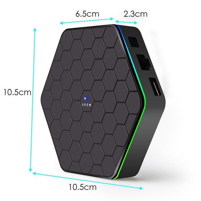 Orow GT01 4K HD TV Box -- Android 6.0 Amlogic S912 Octa Core 2GB RAM 16GB ROM Kodi 16.1 Preloaded Dual WiFi 2.4G... N5