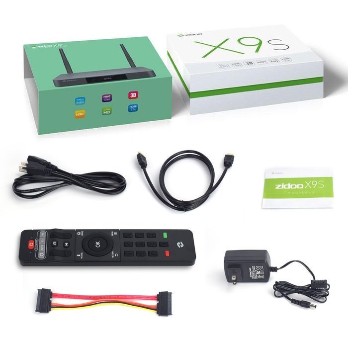 Zibo Android TV Box X9S Android 6.0 Quad Core 2G/16G Dual Band WIFI SATA 3.0 Bluetooth Streaming Media Player N3