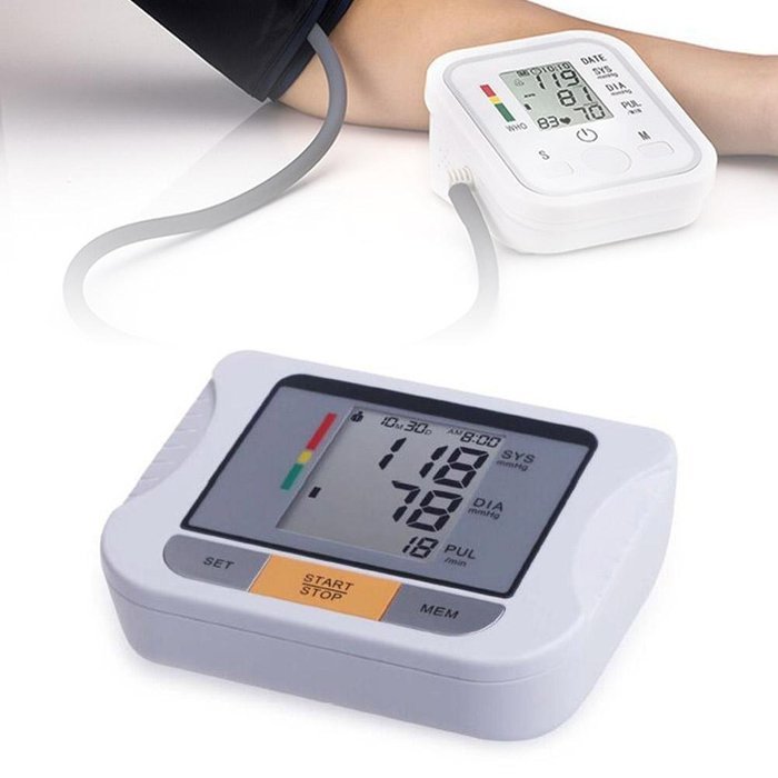 Digital Upper Arm Blood Pressure Monitor Sphgmomanometer Pulse Meter Arm Cuff N4